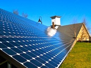 solar panels on church property